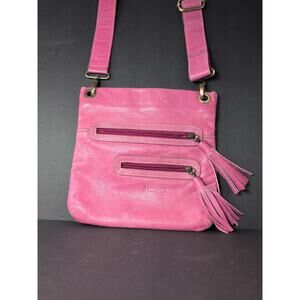 AVORIO Purse Bright Pink Super Soft Beautiful Leather Crossbody Made In Italy
